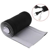 cable management sleeve flexible neoprene wrap wire cord hider cover organizer drop shipping