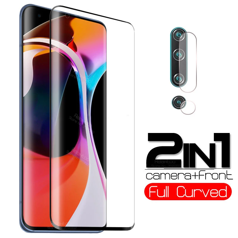 Для xiaomi mi 10 pro Glass 2 в 1 Защитное стекло для объектива камеры 1mi10 5G Закаленное