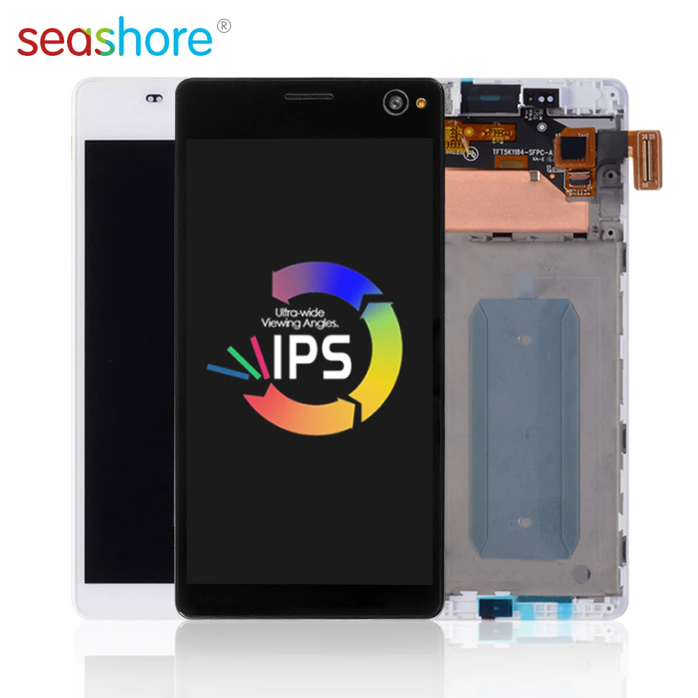 

5.5"ORIGINAL For SONY Xperia C4 LCD Touch Screen Digitizer Assembly For Sony C4 Display with Frame Replacement E5303 E5306 E5353