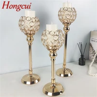 hongcui candle table lamp crystal cold contemporary retro decoration luxury light for home