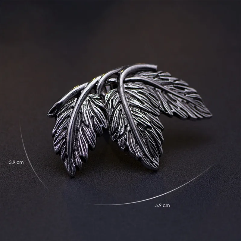 2 Pcs Retro Leaf Flower Shoe Clip Removable Shoe Buckle Bridal Shoes Decoration Accessories