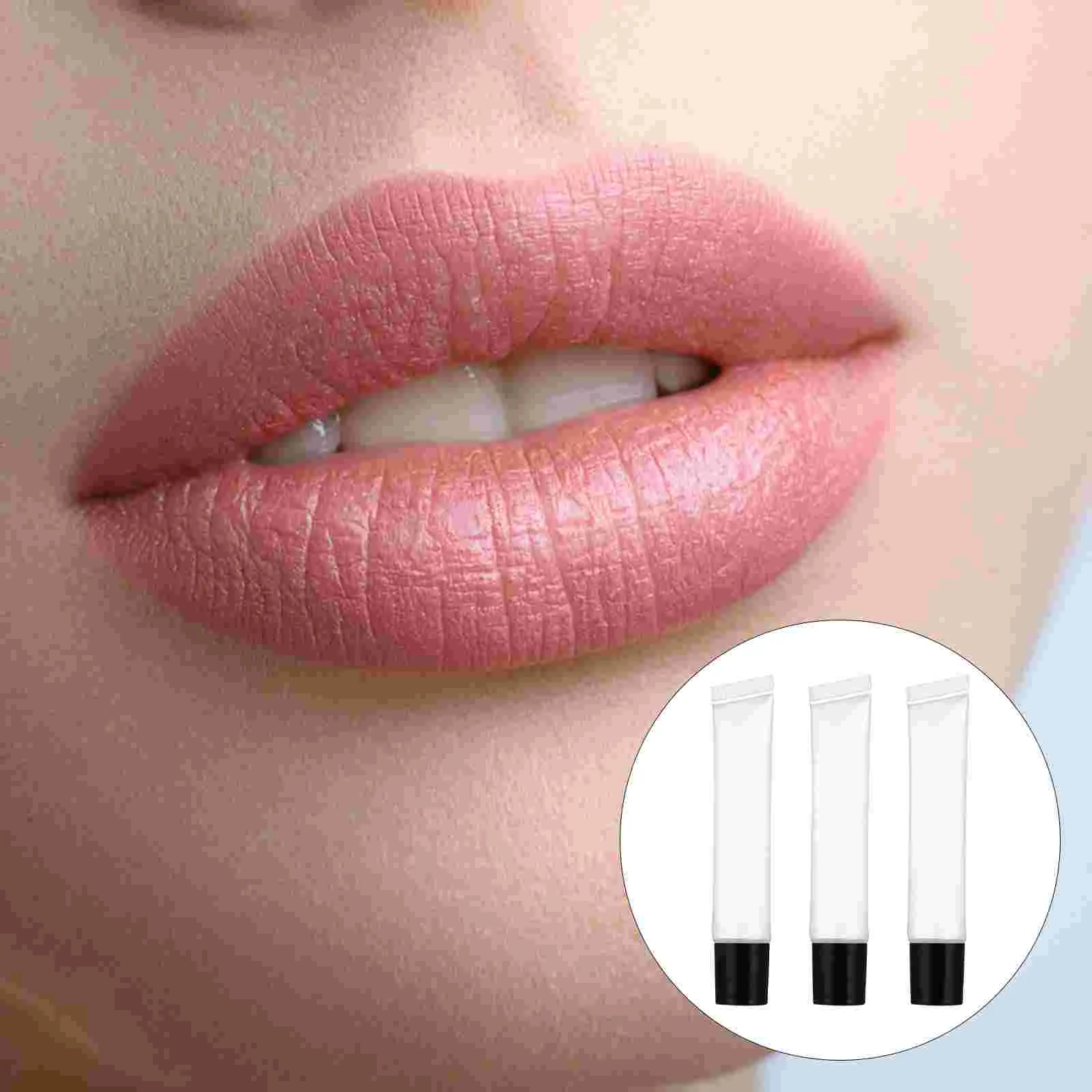 

50pcs Lipgloss Containers Clear Lip Gloss Squeeze Tubes for DIY Cosmetic