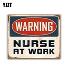YJZT 10,7*12,8 см интересные предупреждающие аксессуары для медсестры на работе автомобильные наклейки бампер автомобильный оконный, для автомобиля, для детей, для работы, автомобильные наклейки, автомобильные наклейки, автомобильные, для детей, для детей, с.