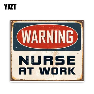 YJZT 10,7*12,8 см интересные предупреждающие аксессуары для медсестры на работе автомобильные наклейки бампер автомобильный оконный, для автомобиля, для детей, для работы, автомобильные наклейки, автомобильные наклейки, автомобильные, для детей, для детей, с.