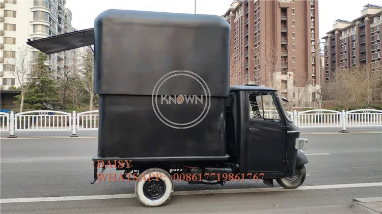 Piaggio Ape Ван Еда грузовик Кофе корзину на открытом воздухе прицеп для продажи |