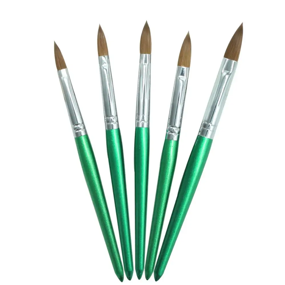 Оценочное качество 100% Колонок Соболь волос ногтей акриловая кисть овальная