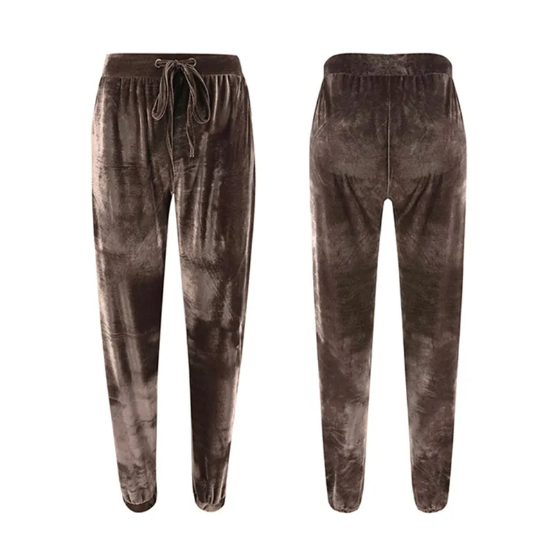 

hirigin new fashion Women Sweatpants Fleece Jogger Pants female Trousers Harem Casual Winter Drawstring ladies solid capris