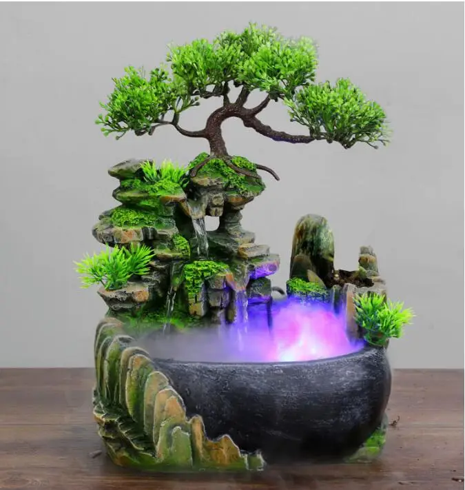 Креативная имитация интерьера каучуковая водная накидка фэн-шуй водяной фонтан