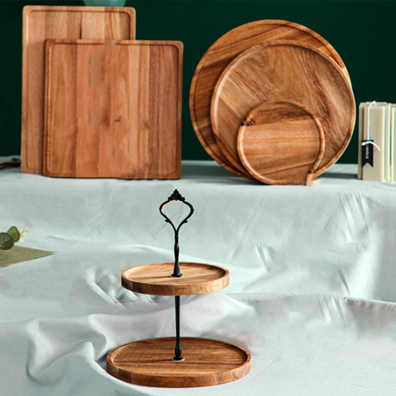 

Creative Wooden Cake Tool Set, Dessert Pastry Display Stand,Party Holiday Decoration, Tall Cake Tray, Home Decoration