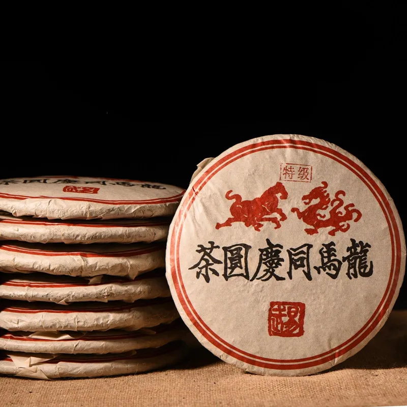 

1999 Yr Chinese Yunnan Ripe Puer Tea 357g Oldest Tea Pu'er Ancestor Antique Honey Sweet Dull-red Ancient Tree Pu-erh Tea