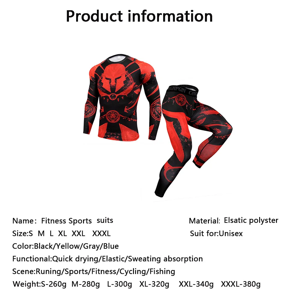 

Autumn Men's Outdoor Fitness Quick Dry Pants Basketball Elastic Tops Running Training Suit Women Breathable Tight Yoga Sets