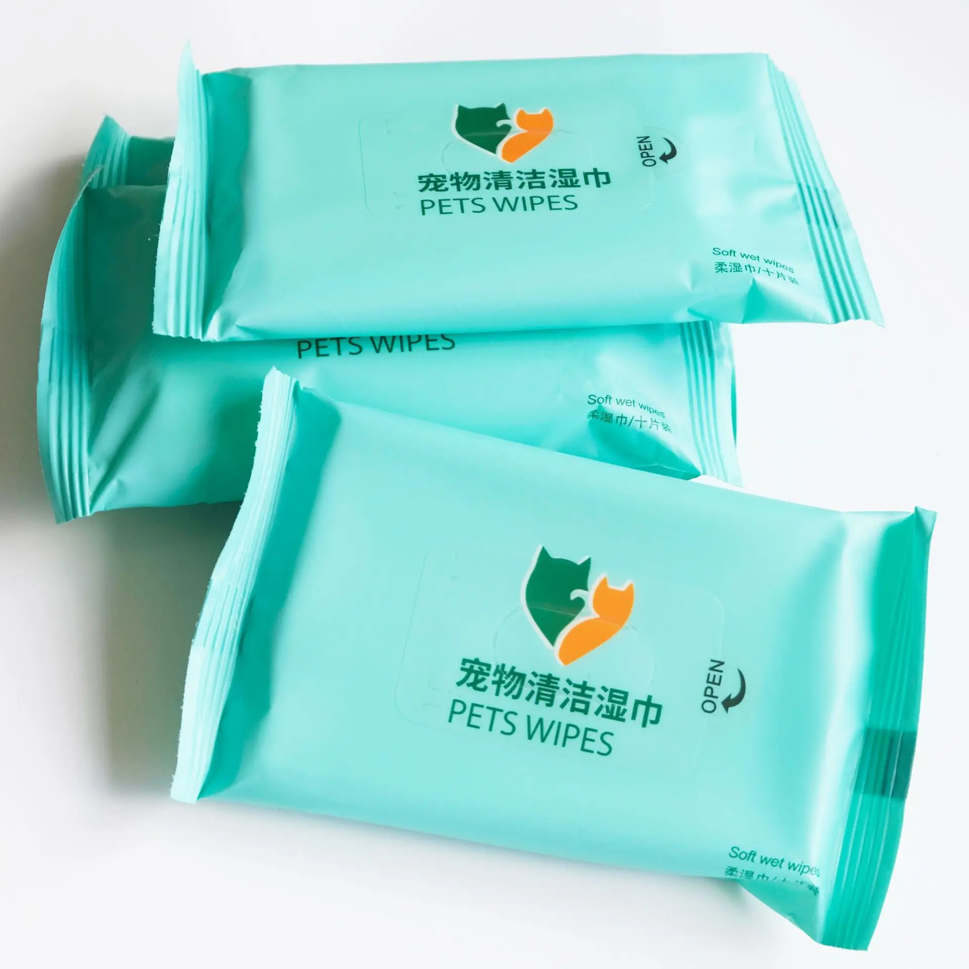 

New 10PCS/Set Pet Eye Wet Wipes Dog Cat Pet Cleaning Wipes Grooming Tear Stain Remover Gentle Non-initiating Wipes Towel