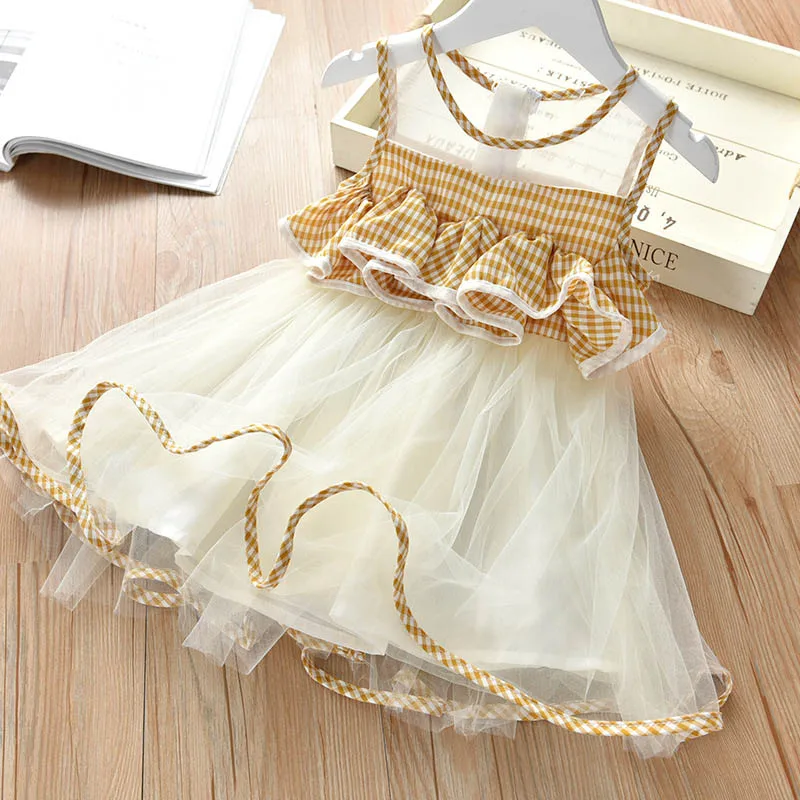 Bear Leader/платье принцессы для девочек новые летние детские нарядные платья милые