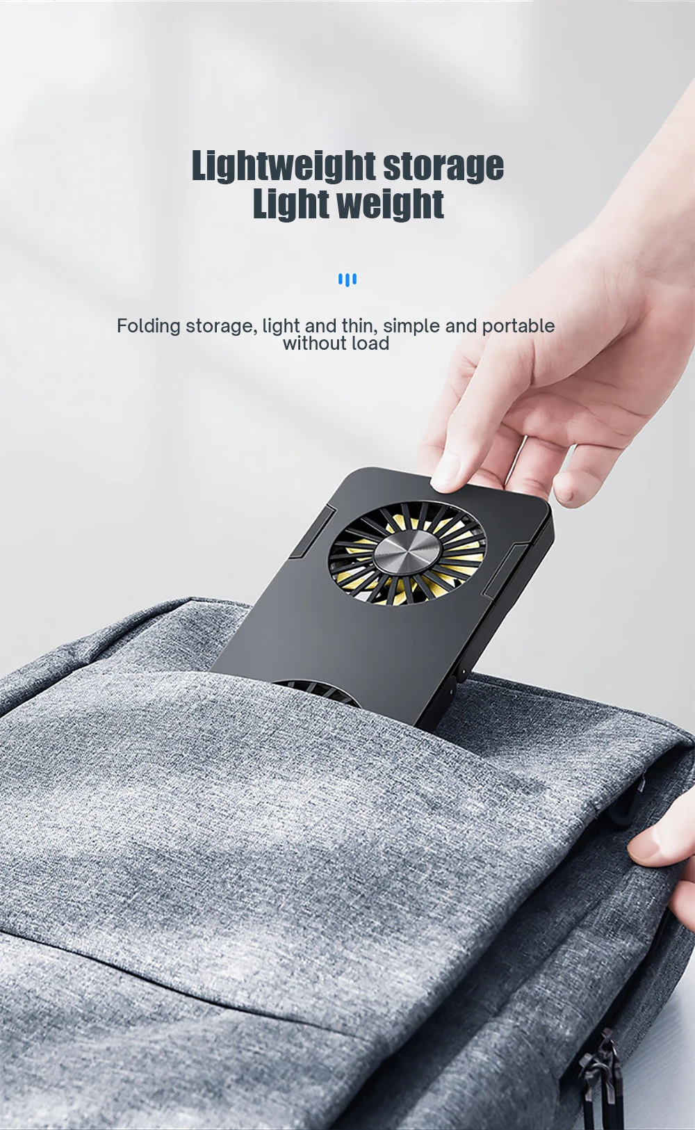 Laptop Stand Portable Cooling Fan Heat Dissipation For Macbook Air Pro iPad HP DELL Tablet Cooler Holder Notebook Bracket | Компьютеры и