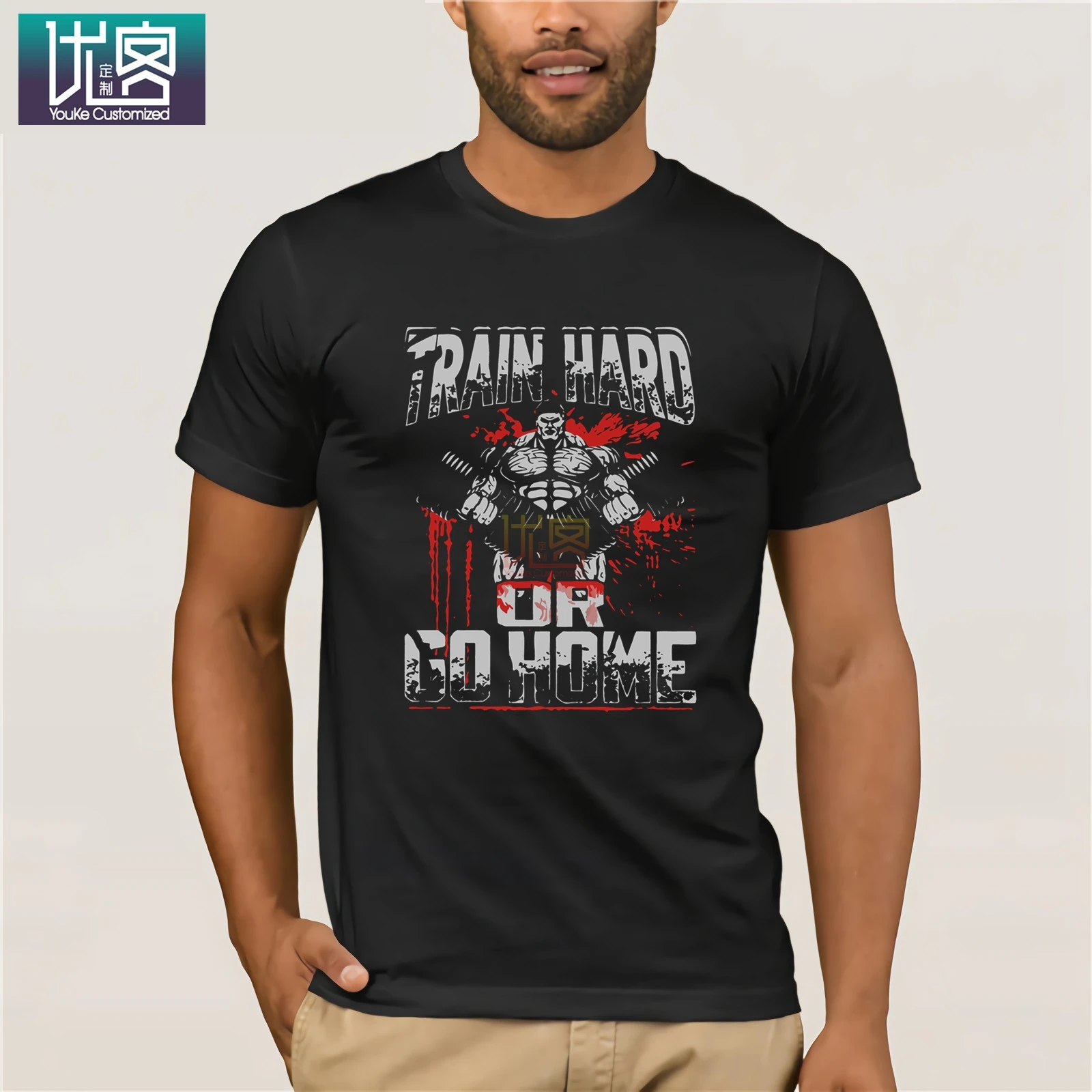 Поезд Hard Or Go Home &quot2019 Летняя мужская футболка с коротким рукавом и круглым вырезом