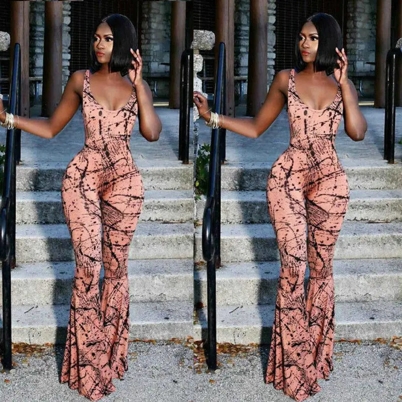 

Fashion Casual Women Ladies Jumpsuit Holiday Straps Romper Summer Playsuit Beach Backless Sleeveless Jumpsuit