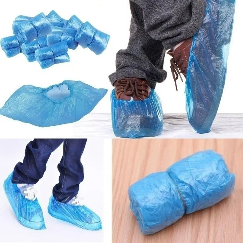 

100 Pcs Disposable Shoe Covers Waterproof Slip Resistant Durable Boot Cover Protector