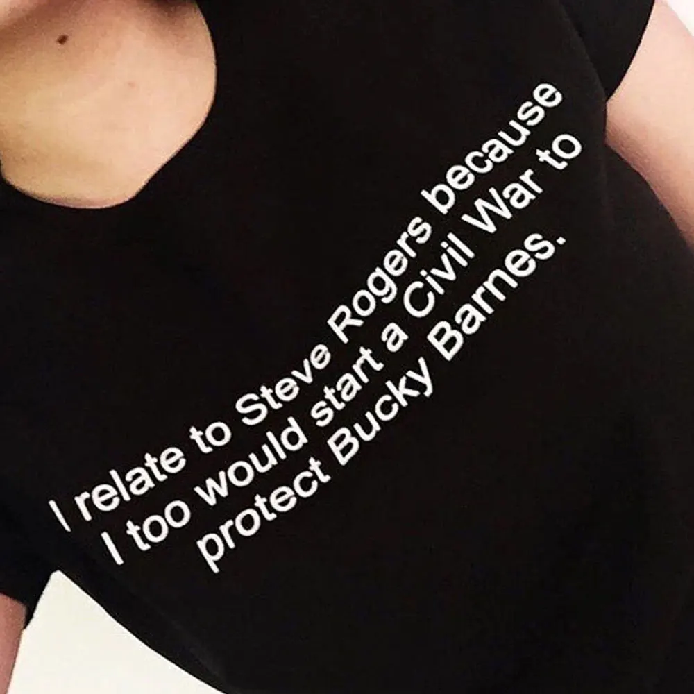 Футболка OKOUFEN Я связан с Стивом Роджерсом защита баки барне модная повседневная