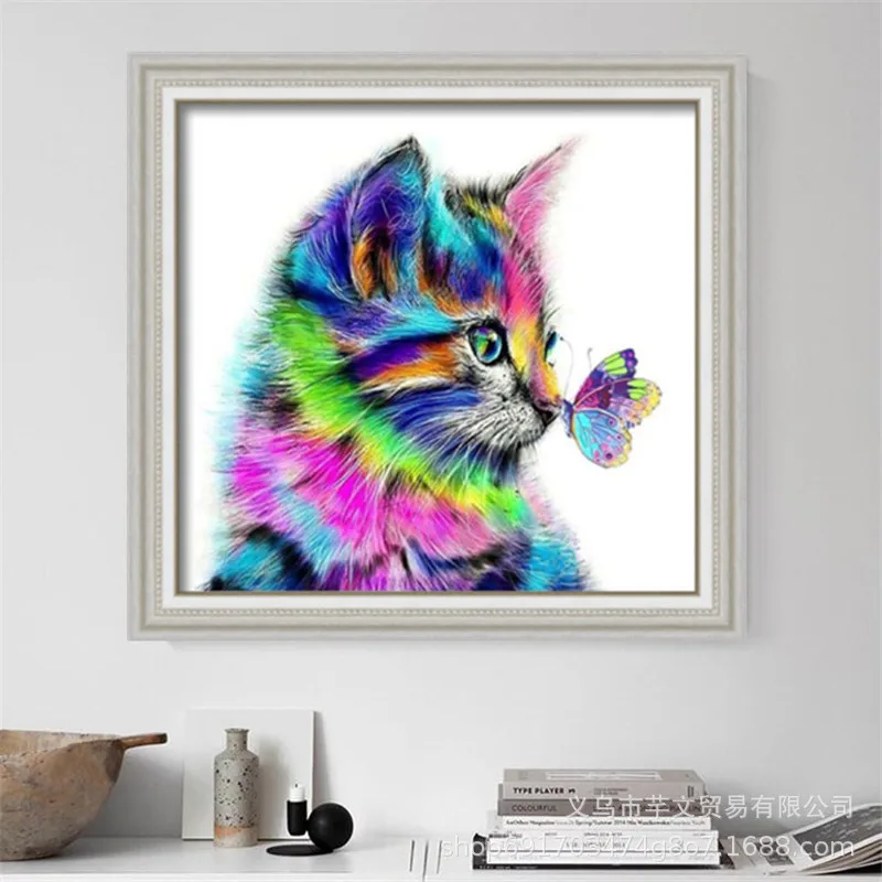 5d Diamond Painting Pintura Diamante Hobby Diamant De Broderie Art Decoration Home DIY Diamand Cat Assoires Paintings Decor | Дом и сад