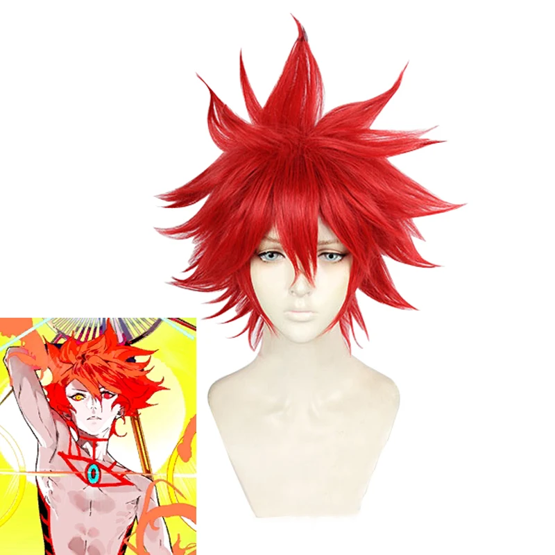 Fate/Grand Order Super Karna Karuna синтетический парик из красных волос на Хэллоуин косплей