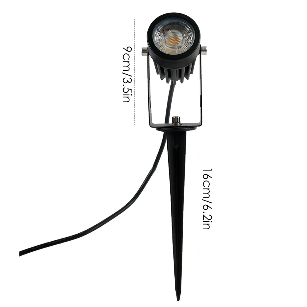 

6 In 1 3W COB LED Garden Lawn Light Outdoor LED Spike Lawn Lamp Waterproof IP65 Garden Landscape Spotlight Wall Light