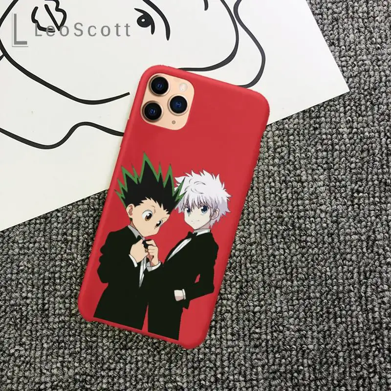 

Anime Hunter X hunter Phone Case Candy Color for iPhone 11 12 mini pro XS MAX 8 7 6 6S Plus X 5S SE 2020 XR