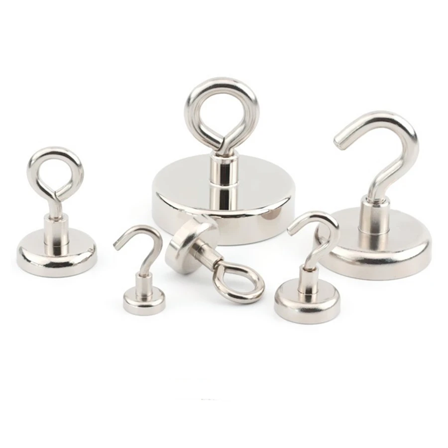 

2Pcs Powerful Magnetic Hooks Heavy Duty Wall Hooks Hanger Key Coat Cup Hanging Hanger for Home Kitchen Storage Organization