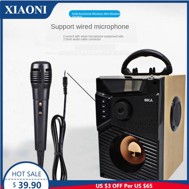 

Беспроводная колонка, сабвуфер, Бумбокс большой мощности, портативная Bluetooth колонка, уличный звук, супер бас, музыкальный центр, поддержка AUX...