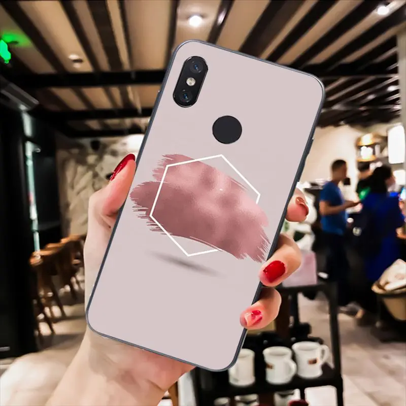 Чехол для телефона MaiYaCa с золотыми розовыми блестками Xiaomi mi5 6 A1 A2 Lite Mi9 9SE mi8lite F1 Mix2 2S