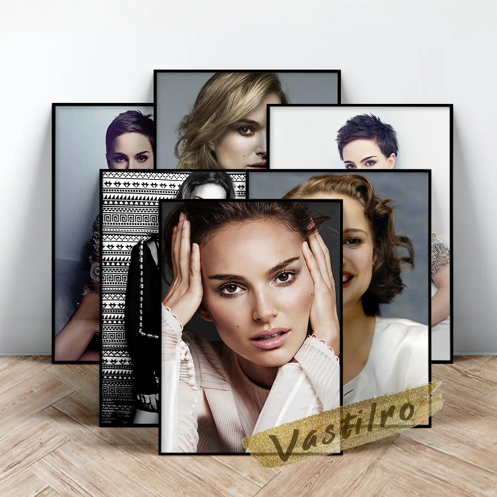 

Natalie Portman Actress Poster, Beauty Actor Wall Art, Movie Female Star Prints Art, Elegant Goddess Wall Stickers, Fans Collect