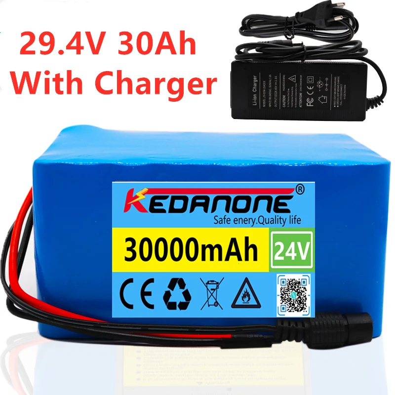 

24V 30Ah 7S5P 18650 Li-ion Battery Pack 29.4V 30000mAh Electric Bicycle Moped /Electric/Lithium Ion Battery Pack+ 2A Charger