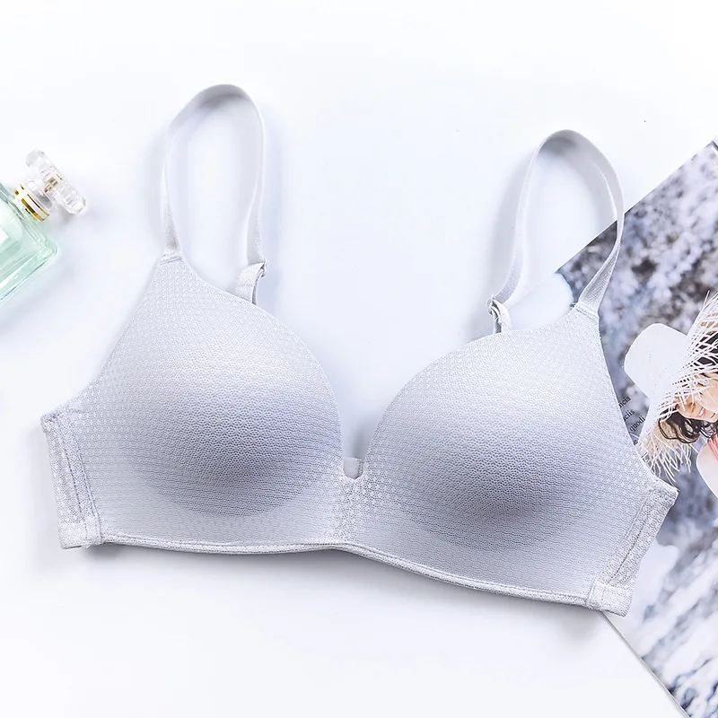 

Sexy Steelless Bra Light Star Push Up Gathering Underwear Lingerie Deep V for Women