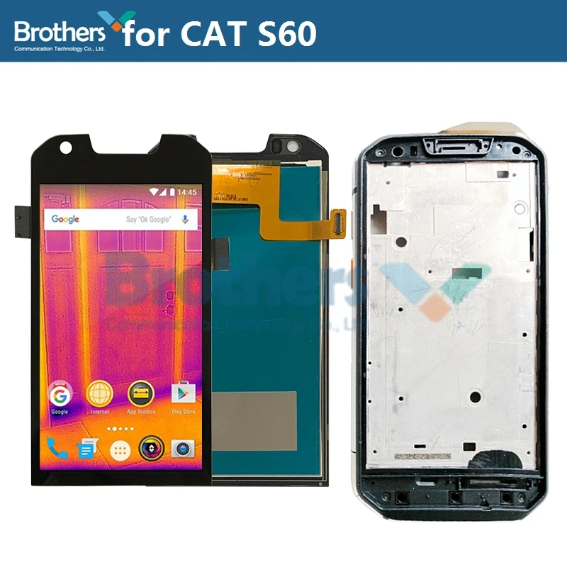 ЖК-дисплей для CAT S60, ЖК-экран для CAT S60, ЖК-дисплей в сборе, сенсорный экран, дигитайзер, запасные части для ремонта, протестированная работа