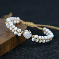 stone bag bracelet femme opal string weaving yoga friendship bracelet bracelet bohemian jewelry wholesale