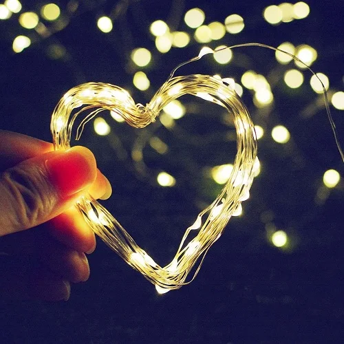 

2M/5M/10M USB LED Light String Outdoor Garland for Photo Clip Decor Fairy/String Lights Chain Battery Christmas Copper Wire Lamp