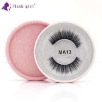flash girl hot selling ma13 best quality 3d mink 100 handmade natural false eyelashes with gift packaging