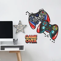personalized game controller game over wallpaper boy bedroom porch home wall decoration wall sticker