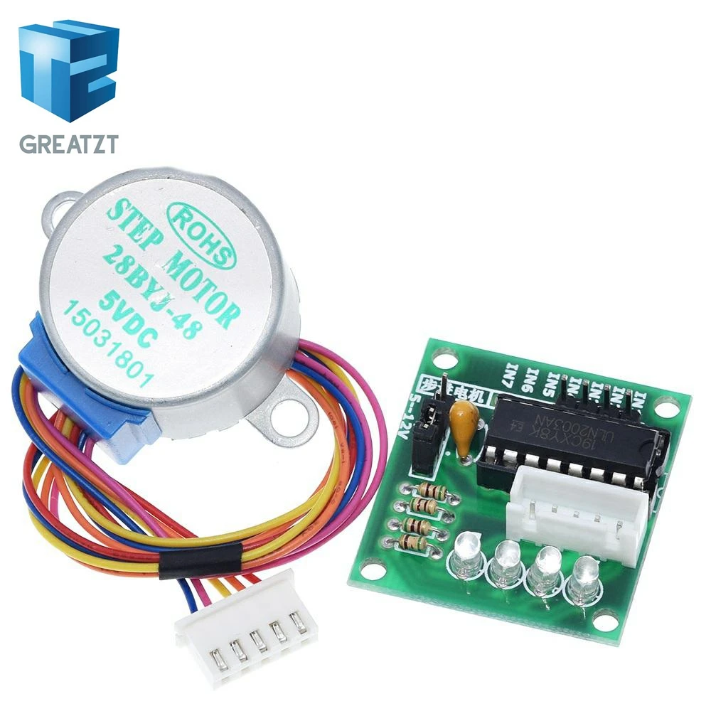 1 партия 28BYJ-48-5V 4 фазы Шаговые двигатели+ Драйвер платы ULN2003 для Arduino 1 х шаговый двигатель+ 1x ULN2003 драйвер доска