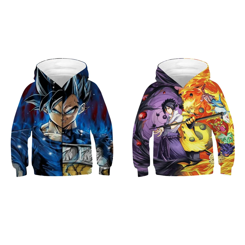 Модные детские толстовки Толстовка с капюшоном «Dragon Ball Z» толстовки с капюшоном героя комиксов Наруто для мальчиков футболка с длинными рукавами enfant fille пальто