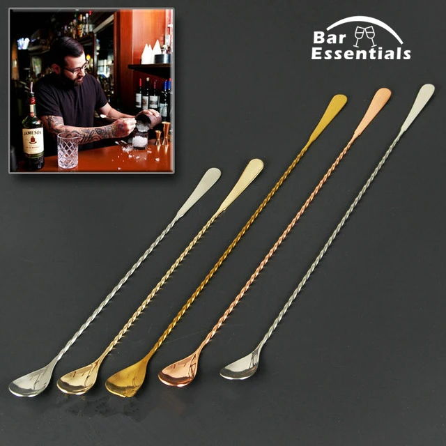 

Endurance Stainless Steel Long Handle Drink Spoon 400mm, Bar Spoon Stainless Steel