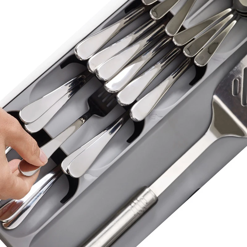 Кухонный органайзер лоток ложка нож вилка столовые приборы разделительный ящик