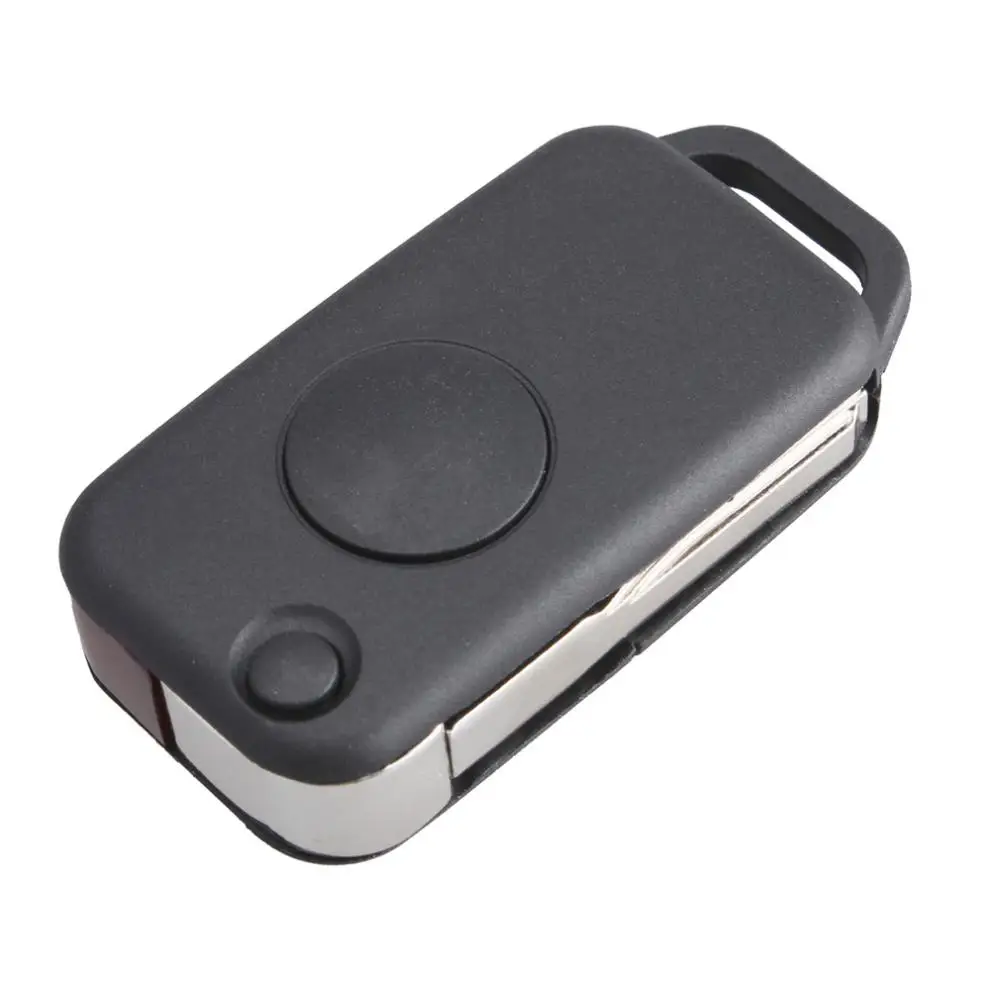 Черный 1 кнопочный раскладной чехол для автомобильного ключа с дистанционным
