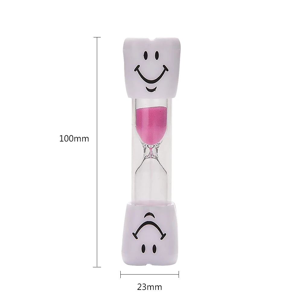 

Creative Hourglass Kids Teeth Brushing Timer Smile Face Sand Clock for Kitchen Cooking Bedroom Hourglass Ornaments 10x2.3cm