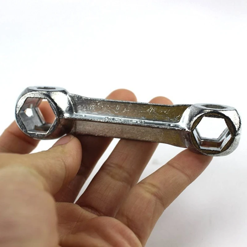 

10Pcs Bike Repair Tool Durable Dog Bone Shape Hexagon Wrench 6-15mm 10 in 1 Mini Bicycle Repair Tool