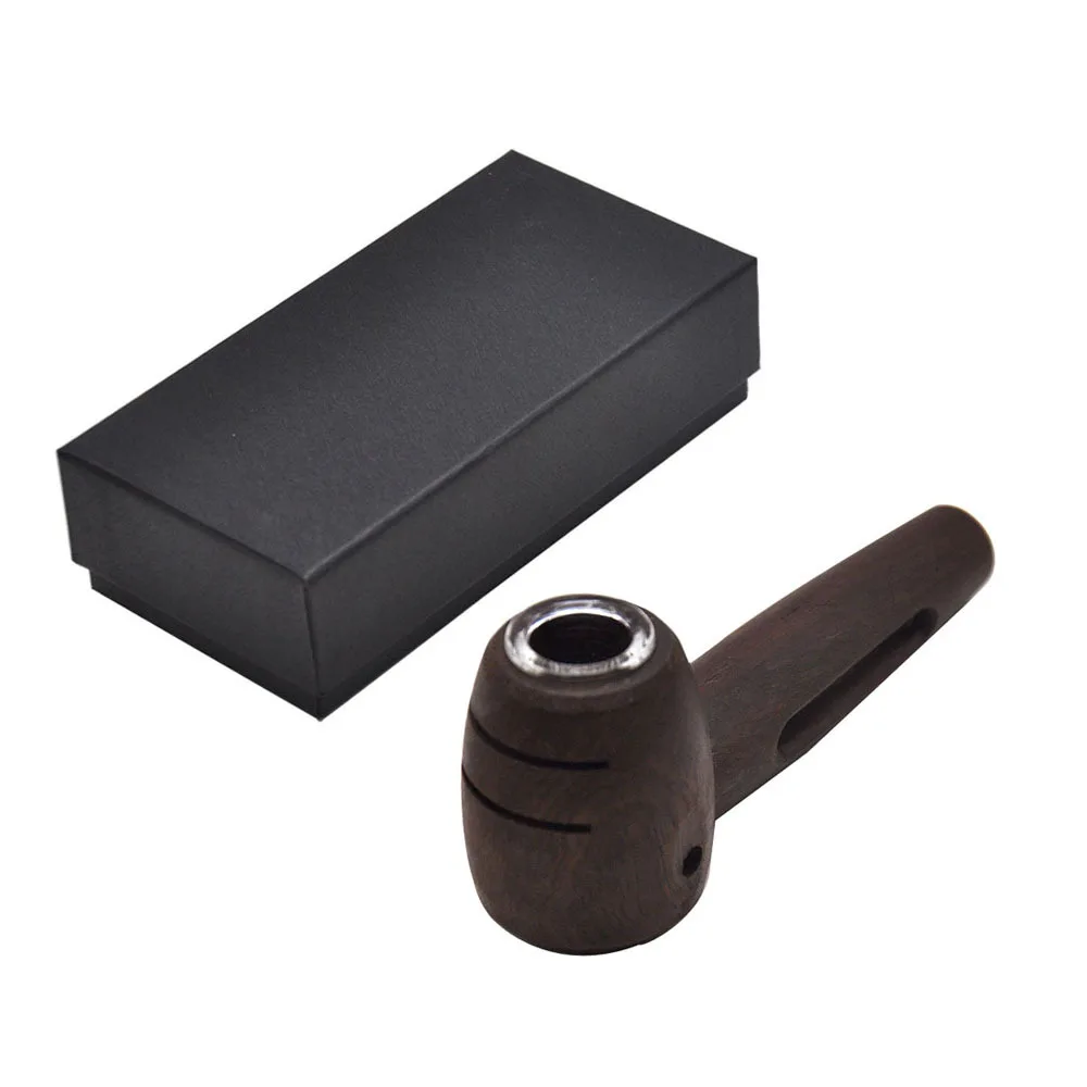 Премиум деревянная табачная труба со стеклянной ручкой 122 мм натуральные ручной