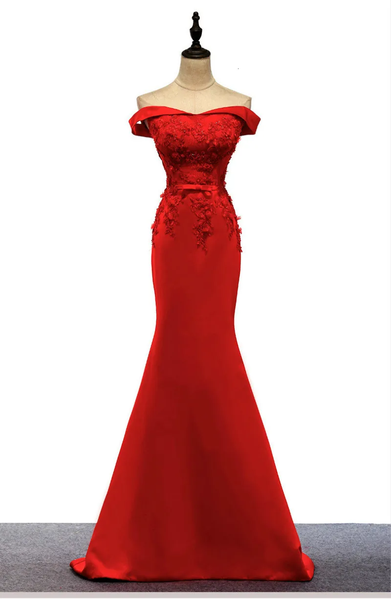 

Бордовое платье Русалочки, Длинные свадебные платья с аппликацией, вечерние платья с длинным рукавом, белые платья для выпускного бала