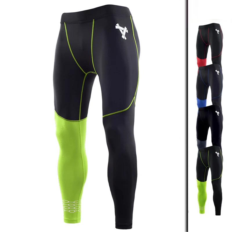 

Men's Sports Compression Pants Gym Fitness Running Leggings Trousers Outdoor Cycling Basketball Man Tights Sweatpants Rash Guard