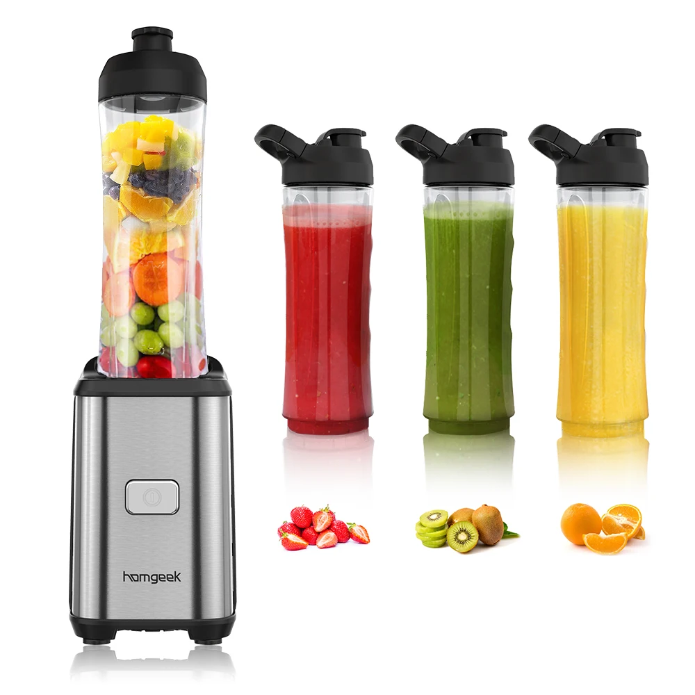 

US Plug Blender Mini 350W Fruit and Vegetable Single Serve Juice Extractor Personal Smoothie Blender Detachable Food Processor