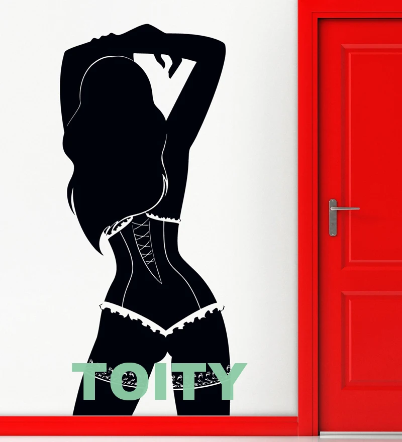 29 дизайнов Горячая сексуальная девушка Наклейка на стену Pin Up плакат Красивая Женская тела виниловая наклейка домашний декор интерьера в общежитии художественная Фреска