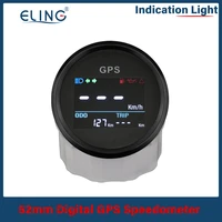 eling 52mm digital gps speedometer lcd speed gauge odometer adjustable mileage trip counter for auto motorcycle boat 12v 24v